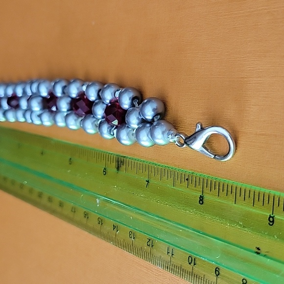 Flower design pearls beads bracelet - Picture 11 of 14